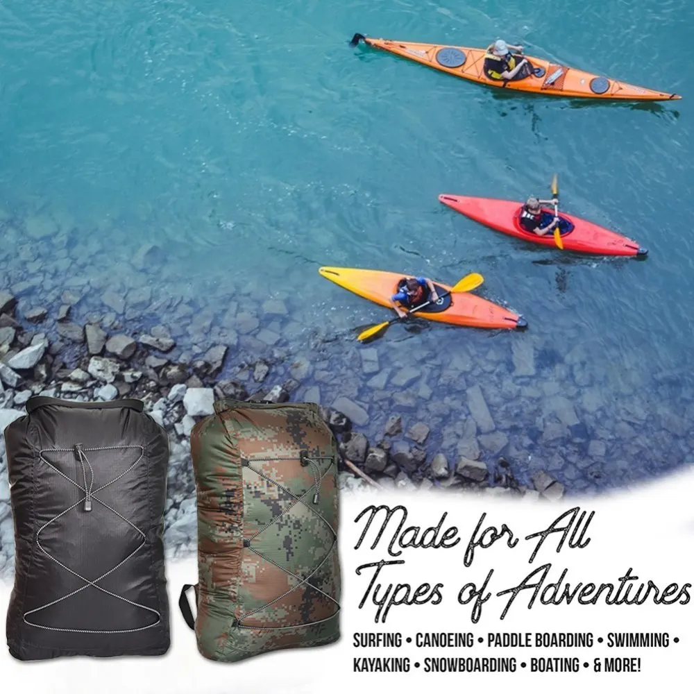 23L Waterproof Dry Bag PVC Backpack Sports Bag Rafting Swimming Backpacks Impermeable Bag