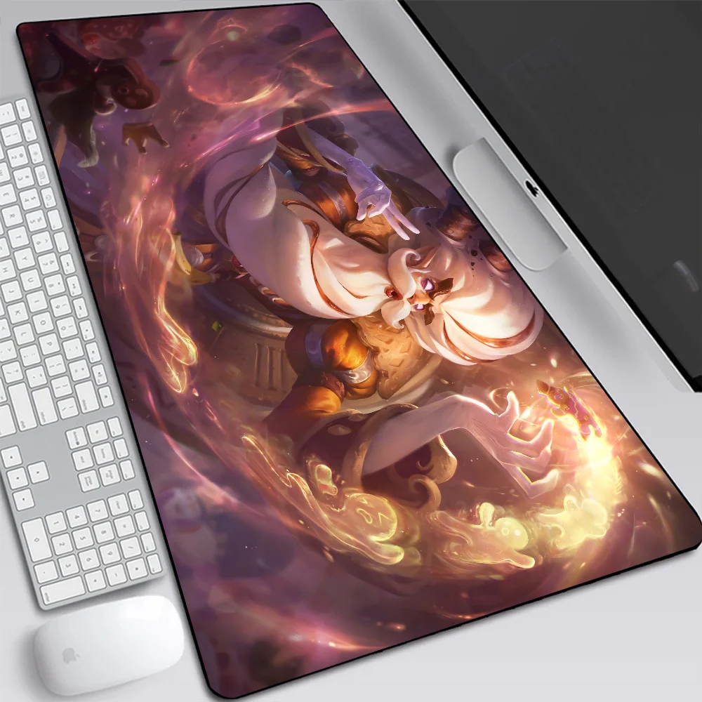 Большой игровой коврик для мыши League of Legends Zilean компьютерный ноутбука XXL офисный