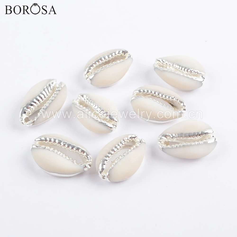 

10PCS Delicate Cowrie Shell Bead Undrilled Natural Pendant Beads for Women Necklace/Bracelet Jewelry Making Charms Accessories