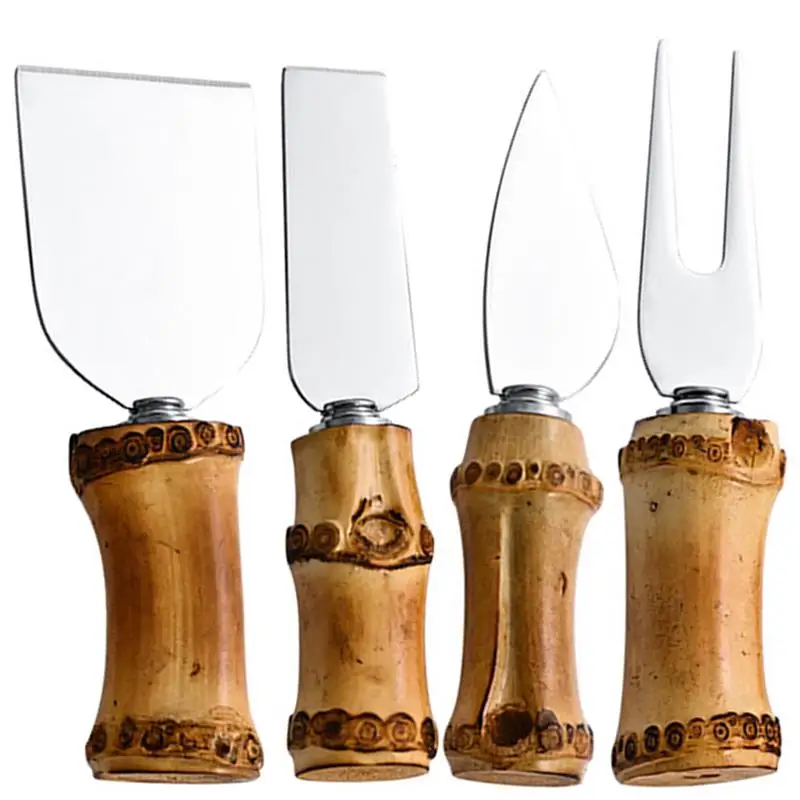

1 Set Of Professional Cheese Cutter Cheese Spatula Cheese Tool Handle Cheese Knife Set Kitchen Cheese Fork Knife Tool