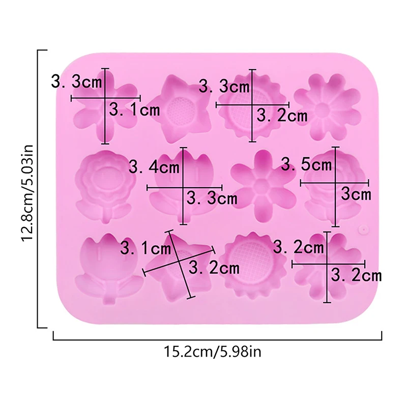 Форма для торта мусса розовые цветы хризантемы силиконовая форма выпечки поднос