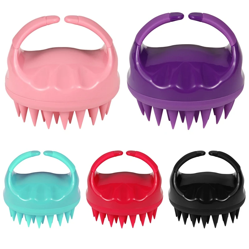 

1Pc Silicone Shampoo Scalp Head Massage Hair Brush Comb Brush Scalp Massager Hair Shower Brush Comb Care Tool Bathroom