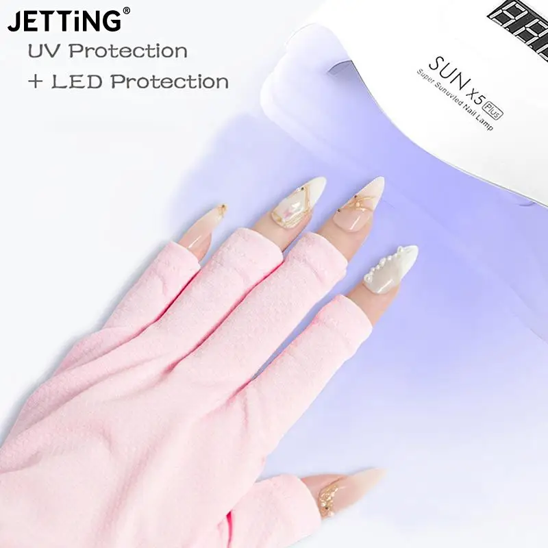 

1pair Nail Art Glove UV Protection Glove Anti UV Radiation Protection Gloves Protecter For Nail Art Gel UV LED Lamp Tool