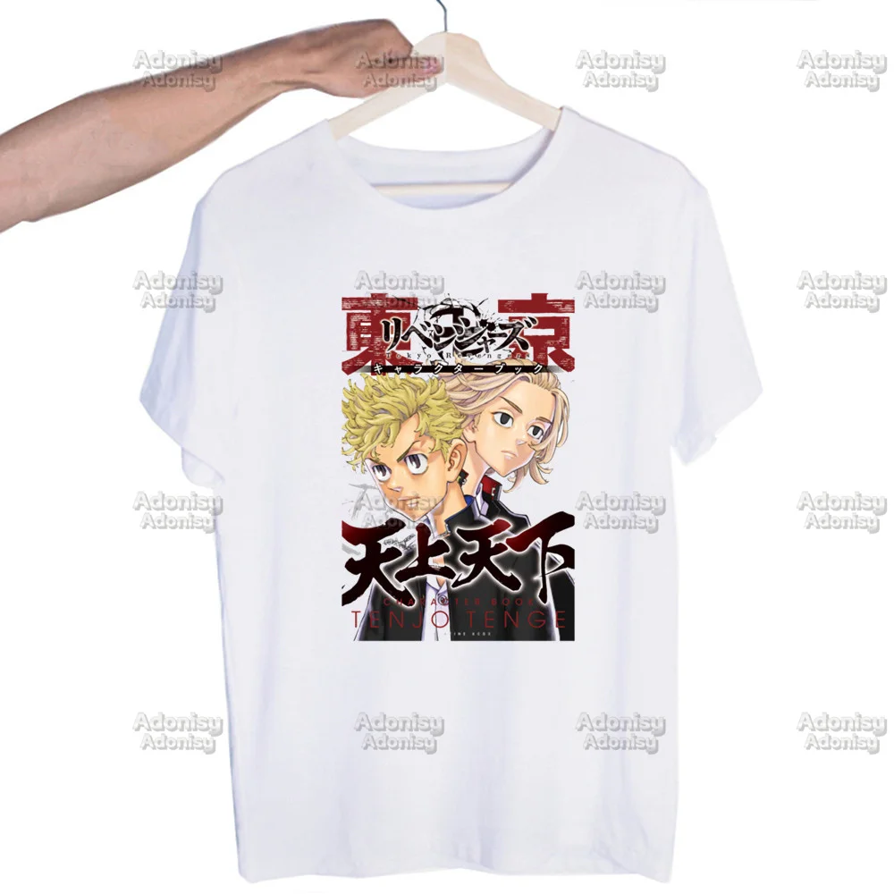 

Рубашка мужская с принтом Токио, Токийский Revengers Manjiro Sano Chifuyu Matsuno, уличная одежда в стиле Харадзюку, Повседневная Свободная футболка с коротким рукавом, топы