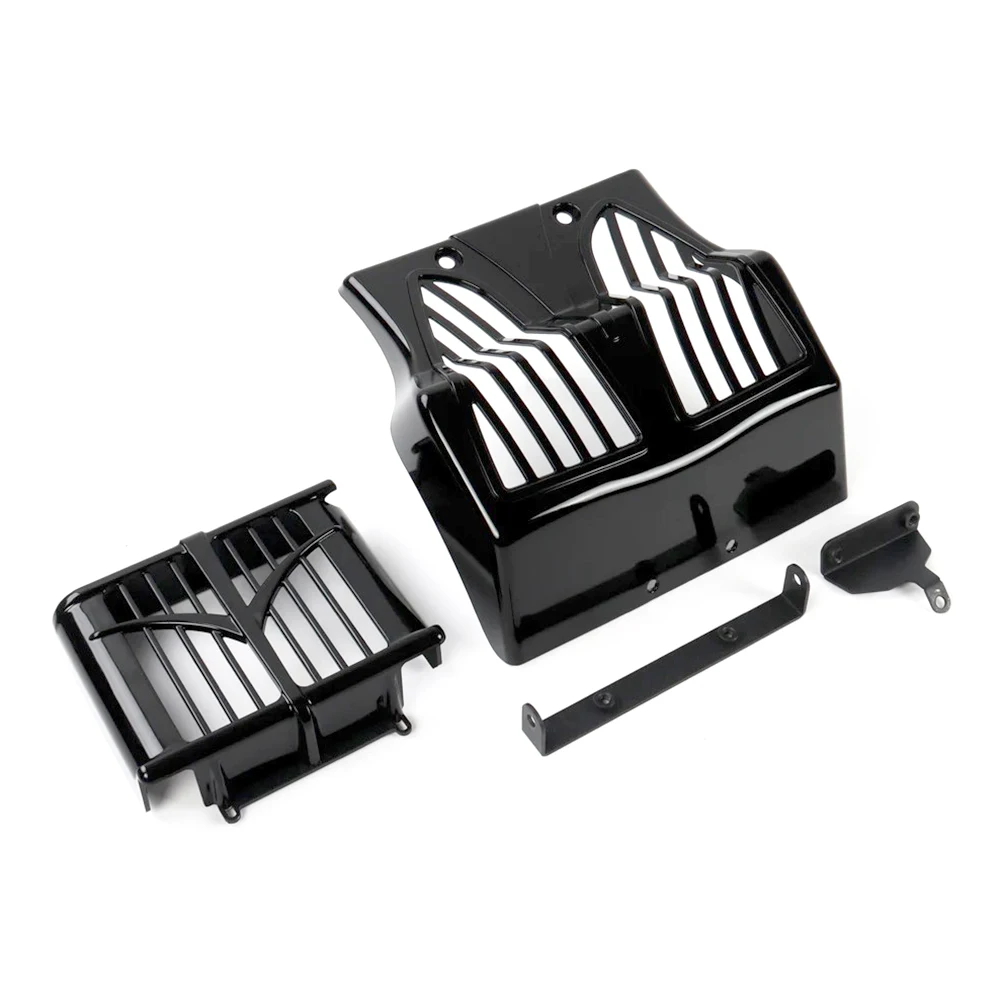 

Для Indian Springfield Dark Horse, обтекатели для подбородка, крышка масляного радиатора, нижний спойлер, брызговик, черный хром, 2018-2025 2024