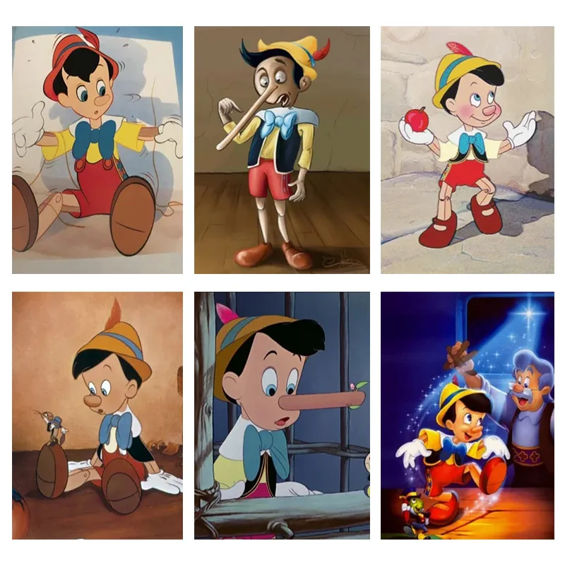 

Алмазная 5D картина Disney pinракио «сделай сам», вышивка, мультяшный Дамбо, вышивка крестиком, круглые алмазные инструменты ручной работы, брилл...