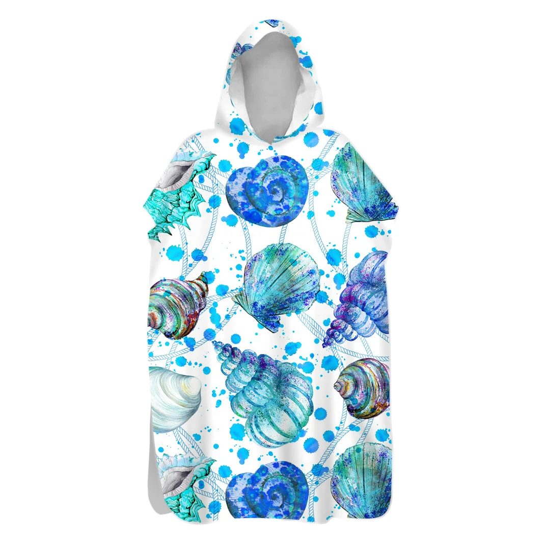 

Полотенце-пончо с капюшоном, для пляжа и серфинга