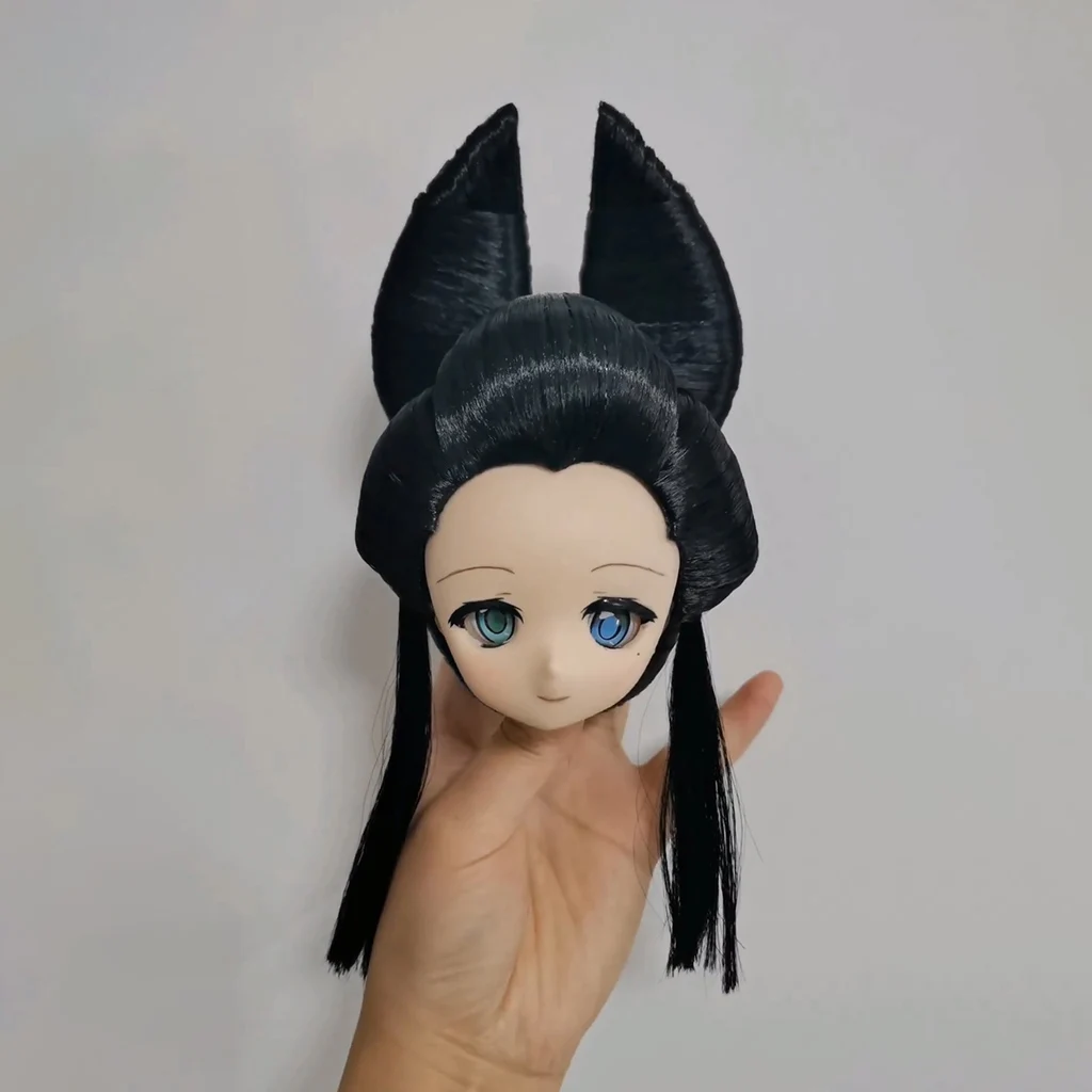 

Blyth 1/6 1/4 1/3 BJD Wig Ancient Costume Japanese Oiran Doll Accessories Retro Wigs For BJD/SD YOSD MSD SD13 Girl Uncle C2022