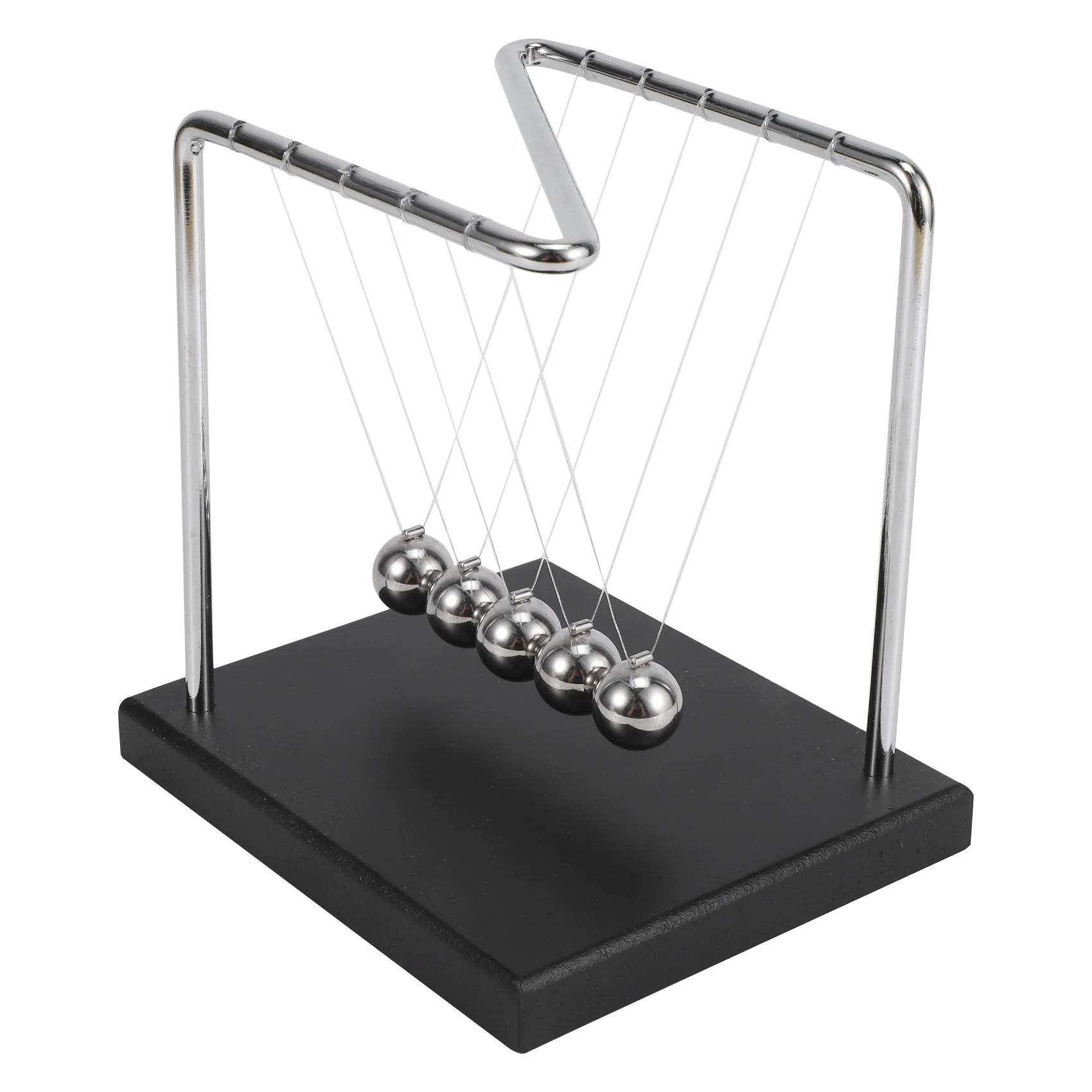 

Cradle Physics Pendulum Science Z-Type Wood 's Cradle Art In Motion Balance Ball Wave Desk Ornament Educational Toy