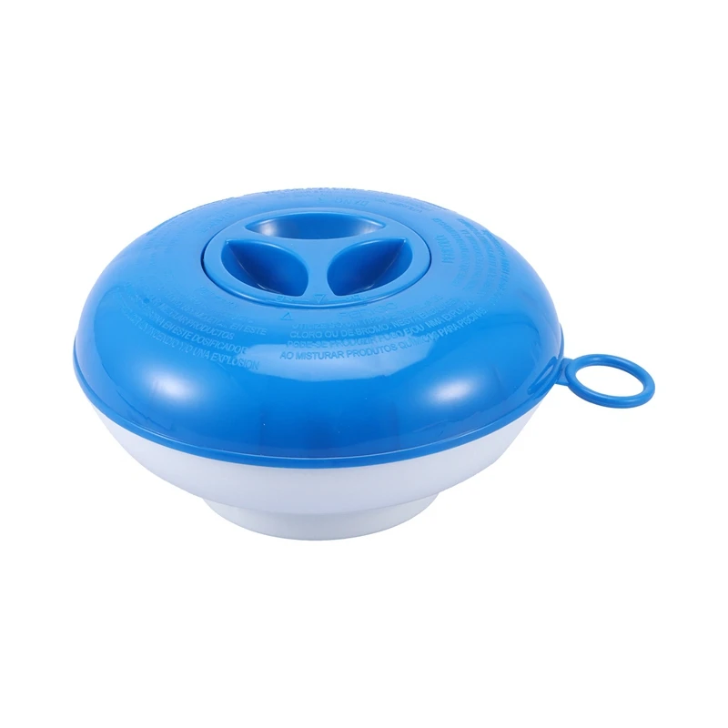 

5 Inch Floating Bromine Tabs Dispenser With Thermometer Swimming Pool Floating Chemical Dispenser