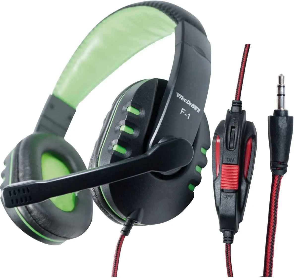 

NEW Fone de Ouvido com Microfone Headset Gamer Pc com Volume F-1 Preto/Vermelho