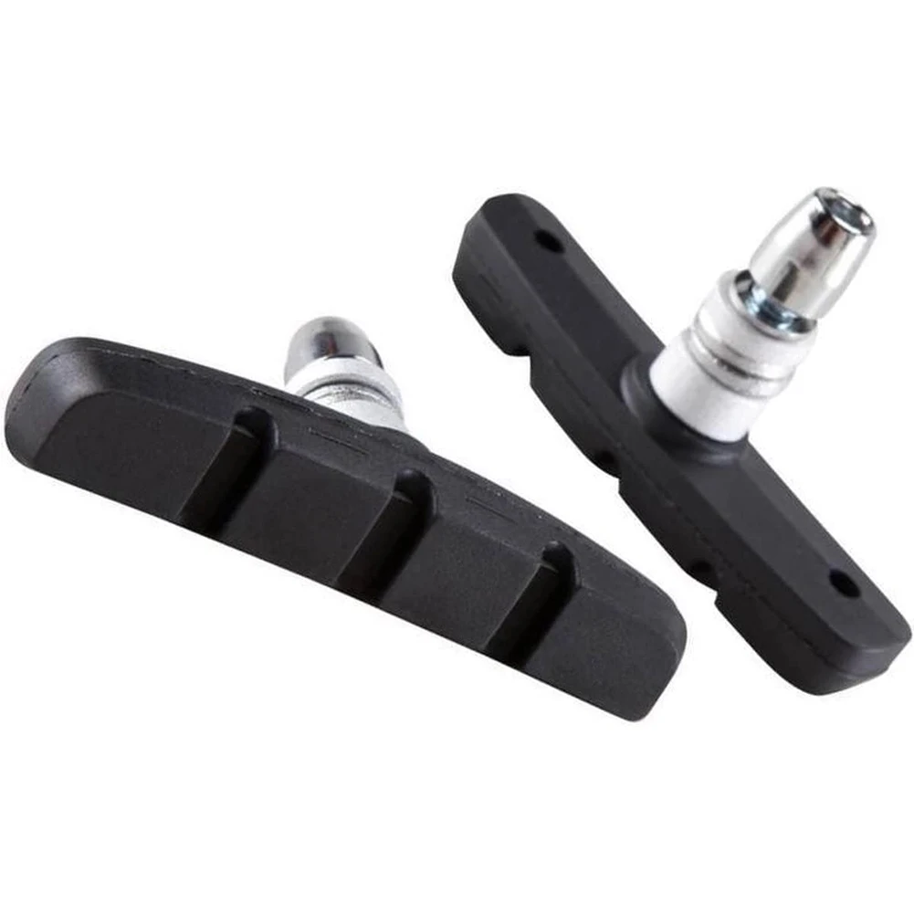

Тормозные колодки Shimano, резиновые тормозные колодки с V-образным тормозом, симметричная резьба 70 мм, Аксессуары для велосипеда, черные запчасти для велосипеда