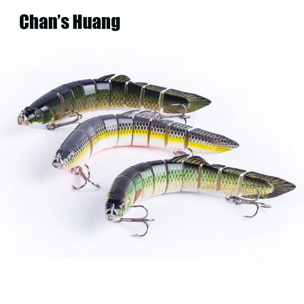 

Chan's Huang Quality Mini Eel Fishing 10cm 10g Multi Jointed Lure Minnow Wobblers Artificial Bait Hard Swimbait Bass Pike Tackle