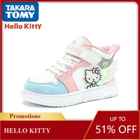 hello kitty animation spring and autumn new 2022 cartoon board shoes simple and comfortable non slip childrens high top shoes