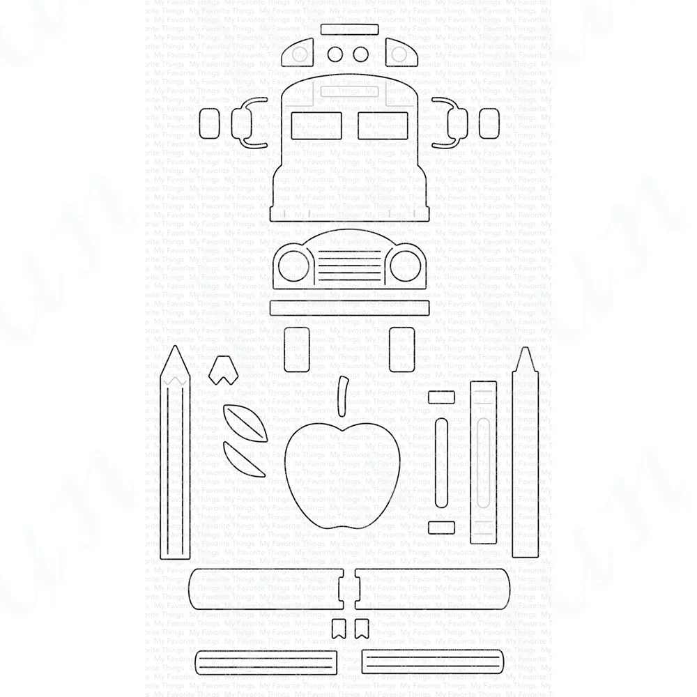 

Back to School Dies for Card Making DIY Scrapbooking Decoration 2023 New Metal Cutting Dies Craft Supplies Journal Handmade