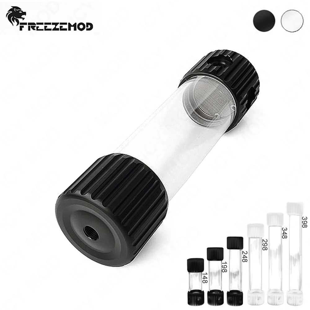 FREEZEMOD od 60 мм цилиндрический прозрачный цилиндрический резервуар для воды со встроенным фильтром длиной 148-398 мм FREEZEMOD od 60 мм цилиндрический прозрачный цилиндрический резервуар для воды со встроенным фильтром длиной 148-398 мм