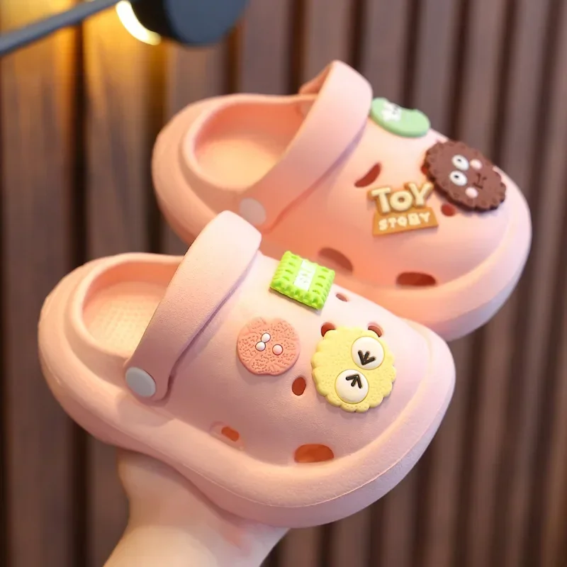 Карамельные Садовые Пляжные Тапочки Для Мальчиков И Девочек Летняя Обувь