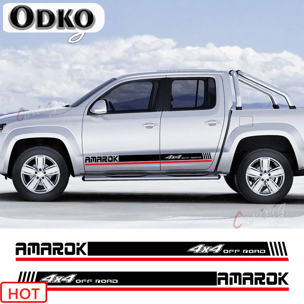 Наклейки на боковую дверь автомобиля в полоску для VW Volkswagen Amarok пикапа наклейка