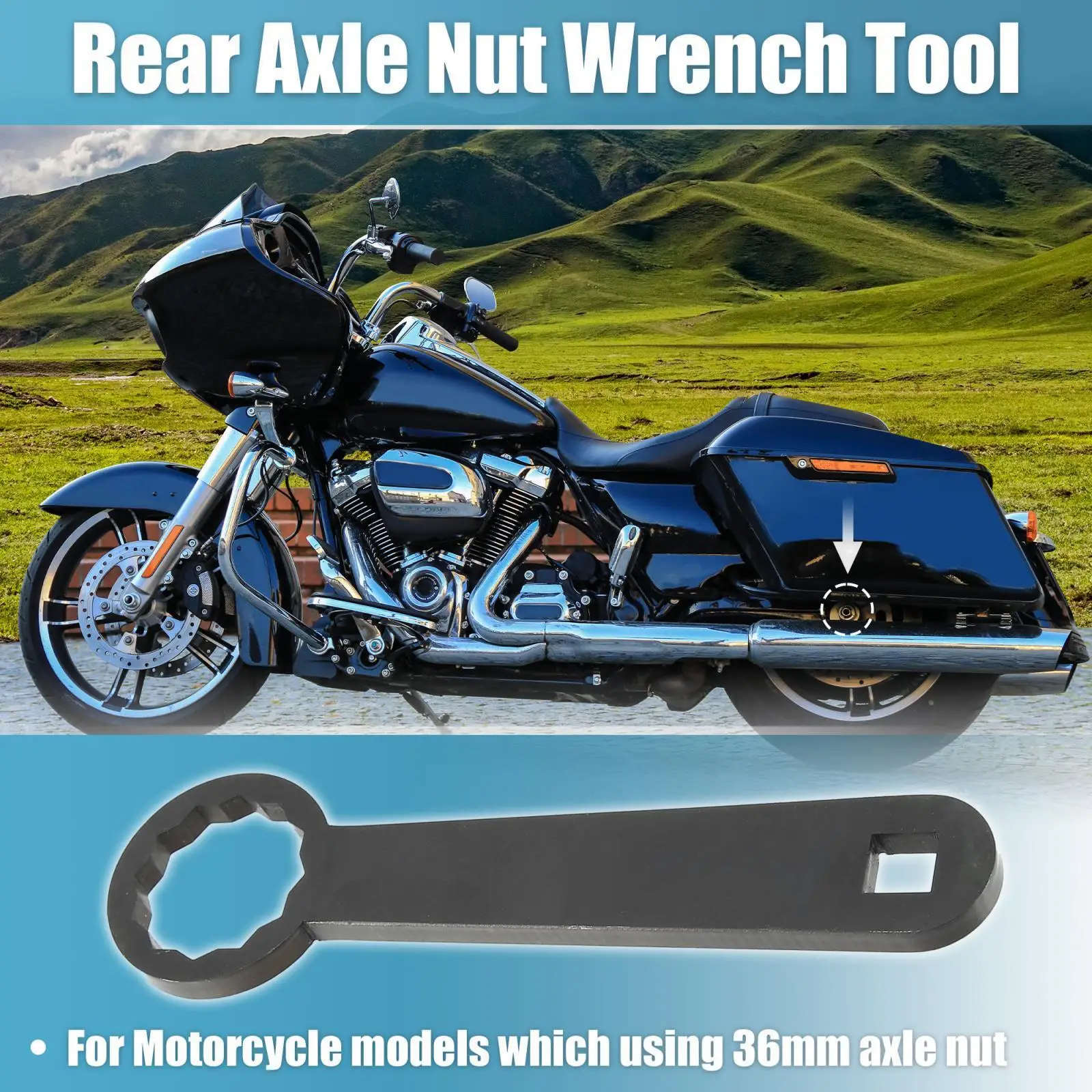Гаечный ключ 36 мм подходящий для задней оси мотоцикла аналогичный фотомагниту 4882