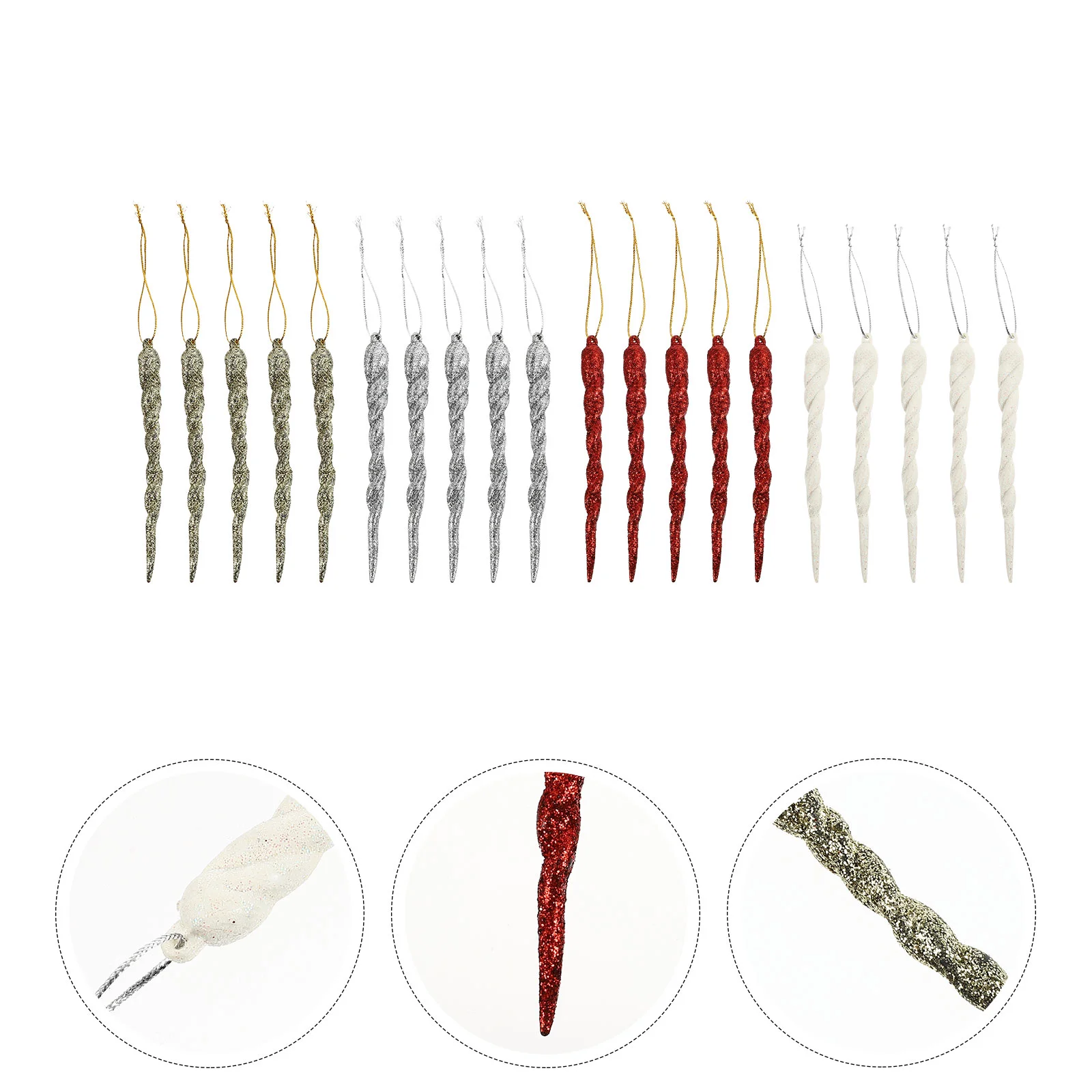 

1Set Icicle Pendant Icicle Ornaments Simulation Icicle Icicle for Christmas