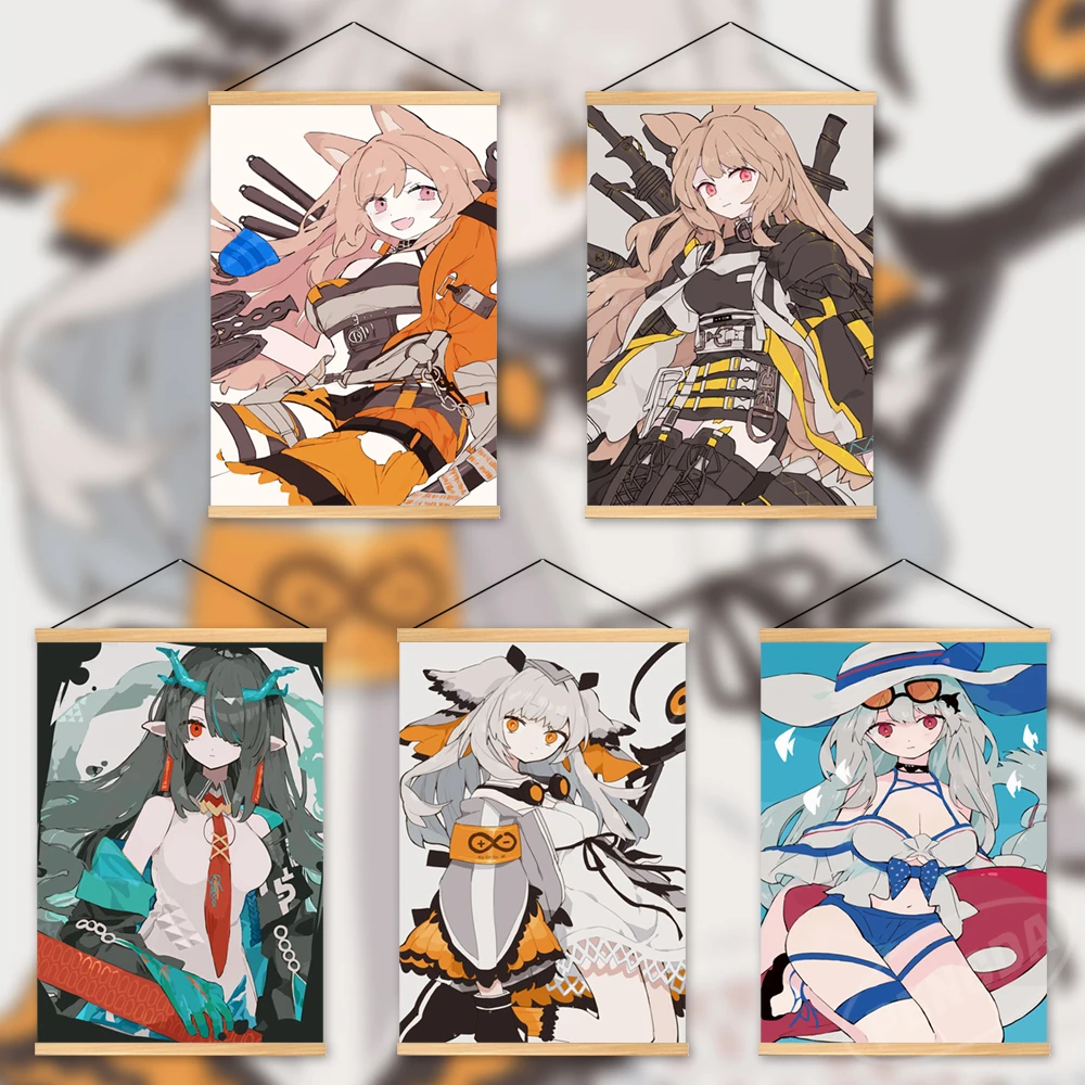 

Wall Art Modular Arknights Wooden Hanging Ptilopsis Paintings Pictures Anime Hd Prints Home Ceobe Poster Canvas Room Decoration