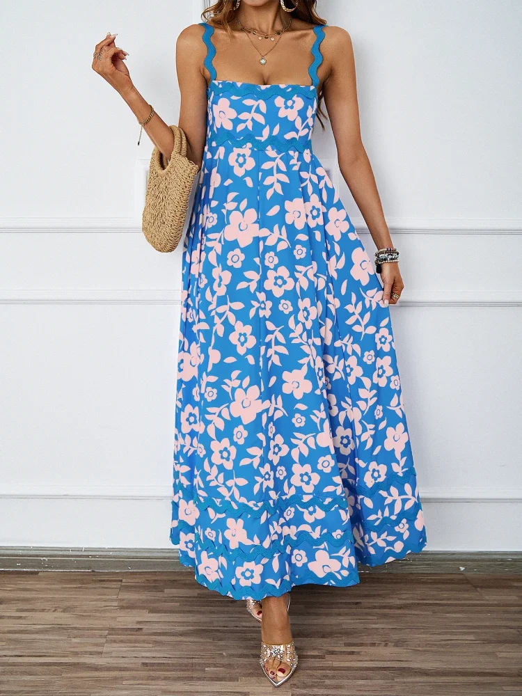 Женское праздничное длинное платье макси в полоску