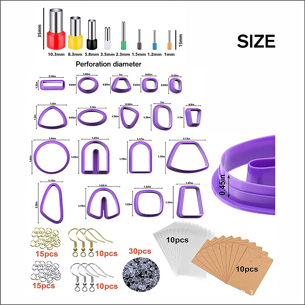 

Полимерный ремешок для глины нож для торта и печенья, 129 шт.