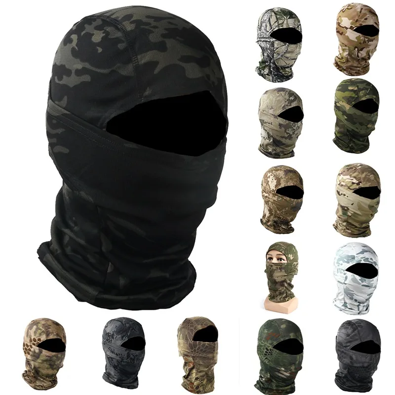 

Camouflage Balaclava 3D Face Mask Suit Sniper Tactical Ski Cycling Camouflage Hood Hunting Fishing Headgear Camo Hat Scarf