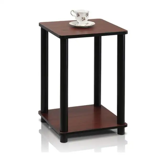 

End Table- Dark Cherry & Black - 20 x 13.4 x 13.4 in.