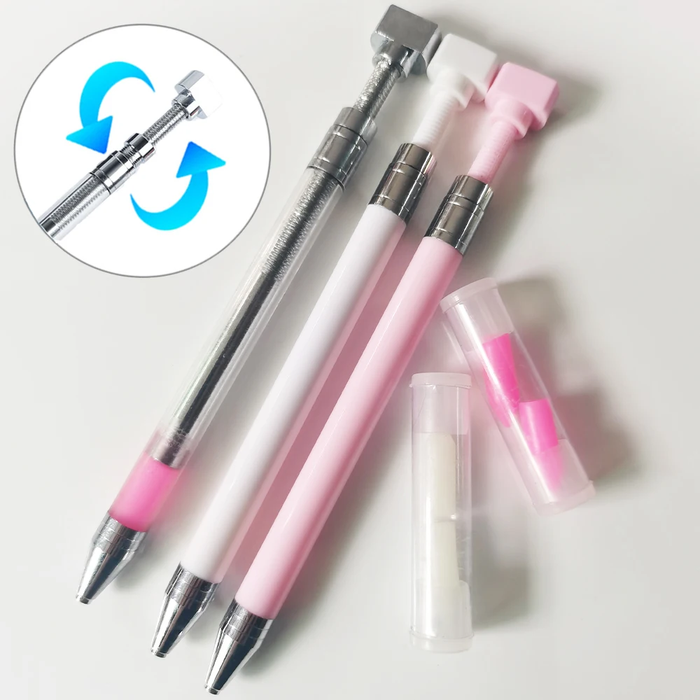 

Новинка, ротационная Автоматическая точечная ручка 5D, инструмент «сделай сам» для алмазной живописи, ручка с глиной, аксессуары для алмазно...