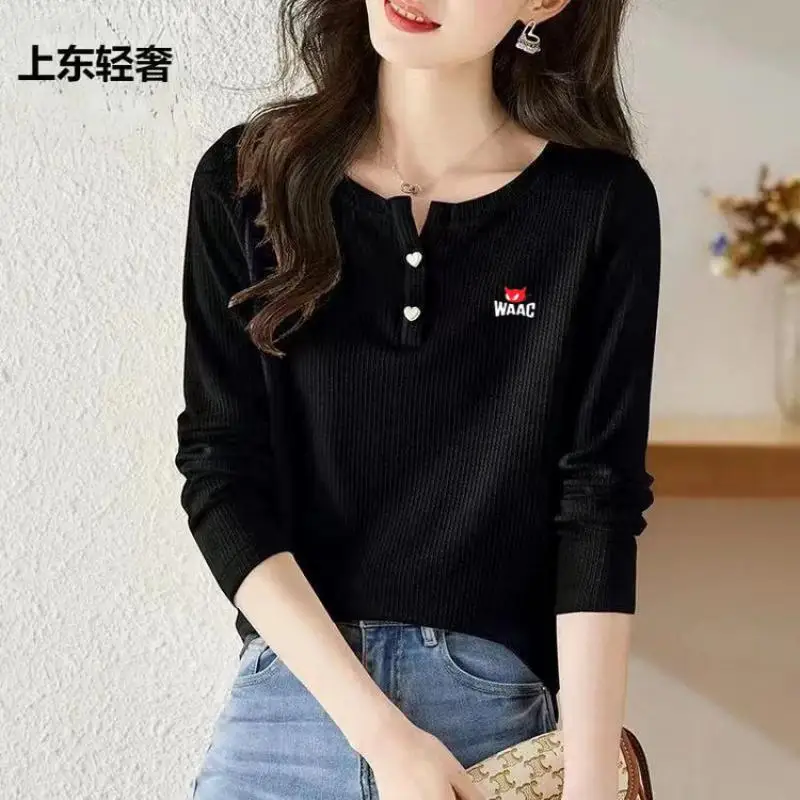 

Autumn and Winter Golf Clothing Women's Long Sleeve Slim Fit Versatile Breathable Top Casual Sports Stretch T-shirt