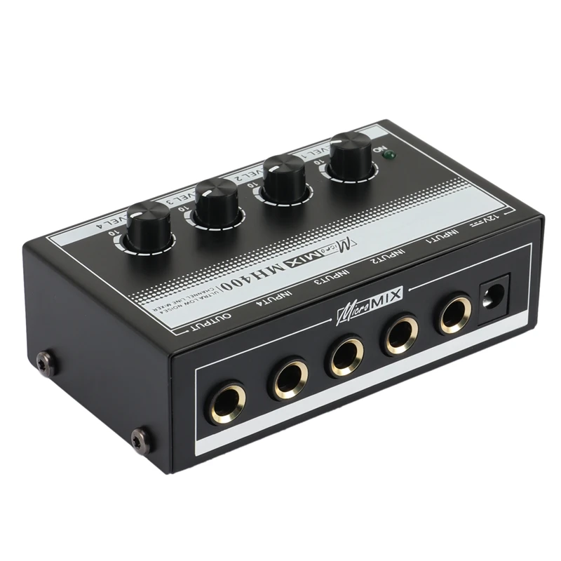 

4 Channel Professional Sound Mixer Low-Noise Audio Sound Mixer Amplifier For Keyboards,Musical Instruments (EU Plug)