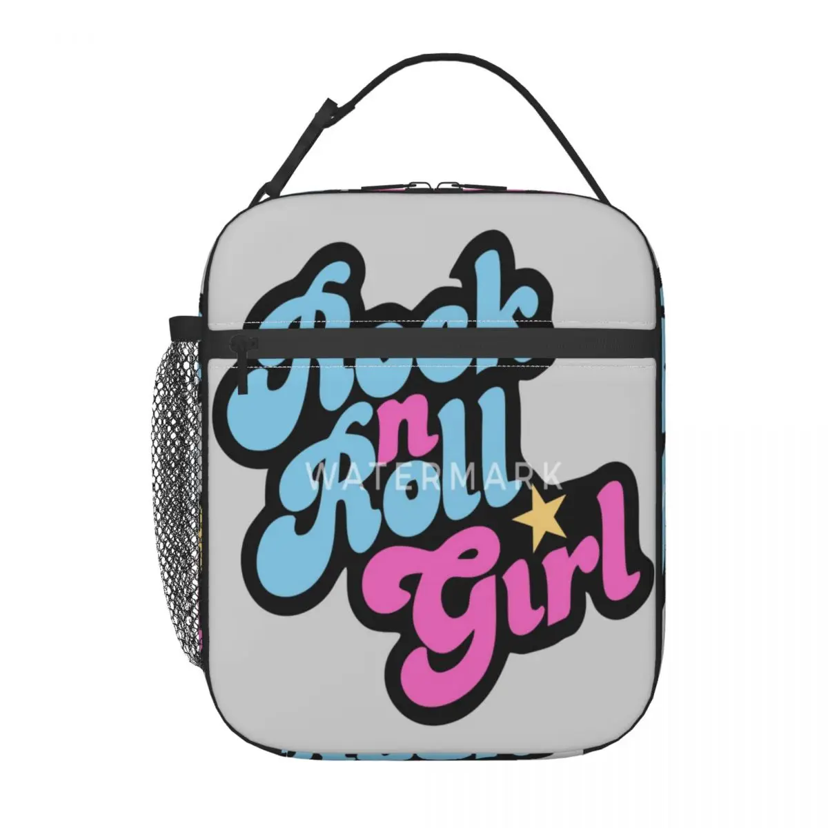 Rock N Roll Girl Insulated Lunch Bag Fashionable Portable Daily Birthday Gift Multi-Style