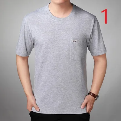 

Middle-aged men's short-sleeved t-shirt cotton dad summer shirt shirt dad compassionate