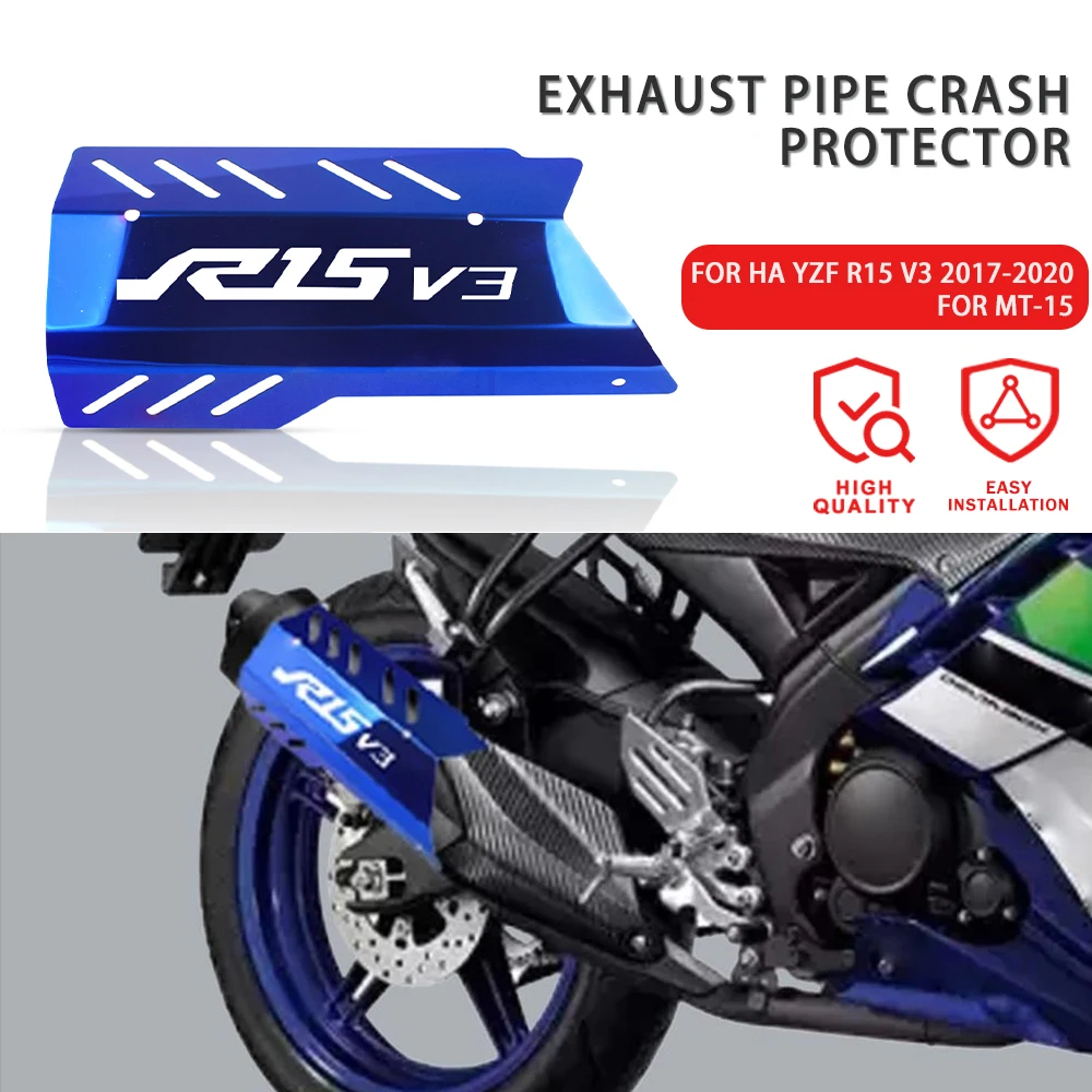 

YZFR15 New Accessories For Yamaha YZF R15 V3 MT15 MT 15 Motorcycle Exhaust Pipe Crash Protector Cover 2017 2018 2019 2020 2021