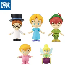TAKARA TOMY 오리지널 가샤폰 디즈니, 피터팬 피터와 웬디, 귀여운 애니메이션 액션 피규어, 어린이용 장난감