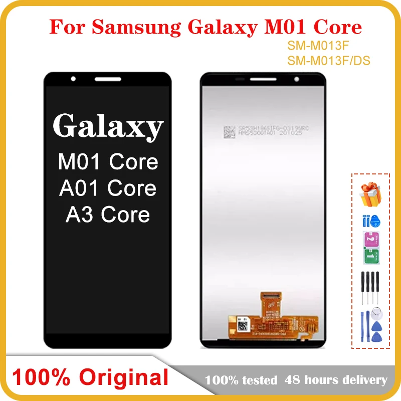 

5,3 "Оригинальный Для Samsung Galaxy M01 Core M013F с сенсорным экраном, дигитайзер в сборе, Замена для Galaxy M01-Core, ЖК-дисплей