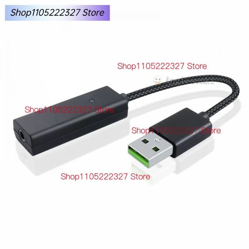 Фото Аудиоадаптер USB на 3,5 мм для звуковой карты гарнитуры Razer 7.1 V2 THX BlackShark №1