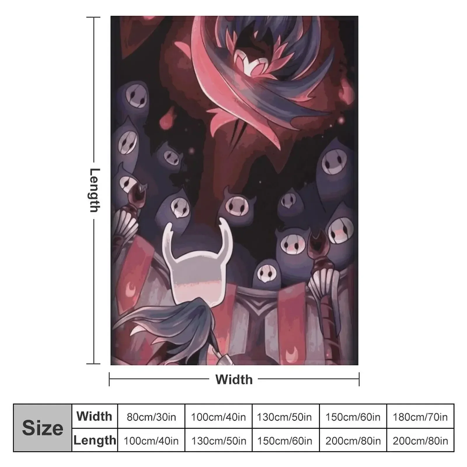 Одеяло Hollow Knight - The Facing Master Grimm тяжелое термоодеяло для сна