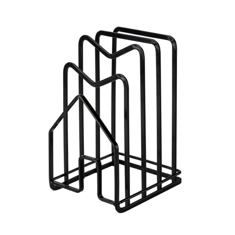 

Cutting Board Rack Multifunction Cutting Board Storage Rack Dishes Pans Pot Cover Rack Kitchen Cabinet Table Top Storage Rack