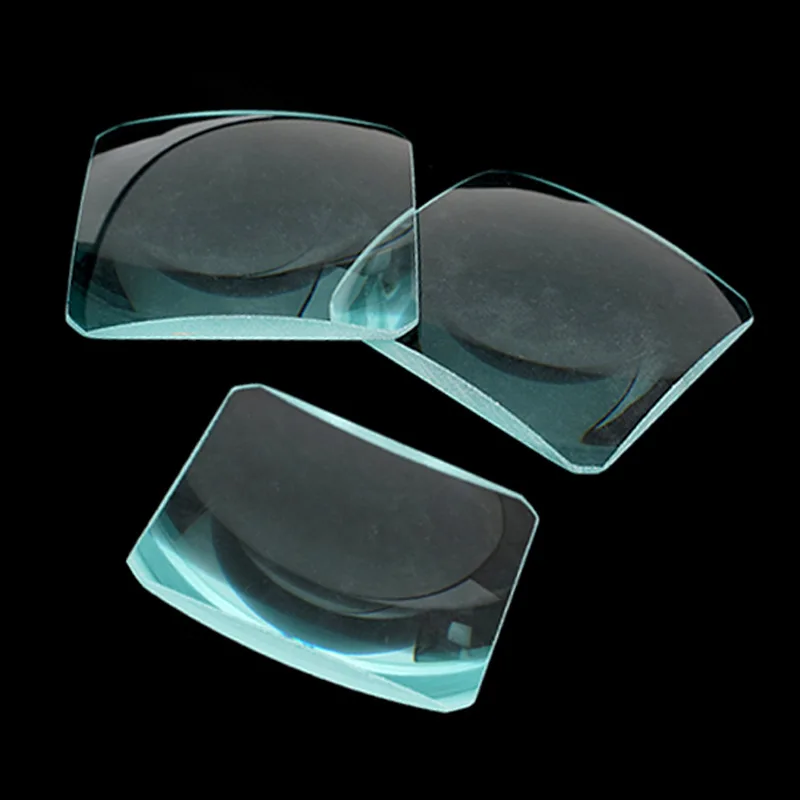 

75x75 мм квадратная двухпуклая линза из оптического стекла, увеличительная линза для визуальных пособий и оптических проектов