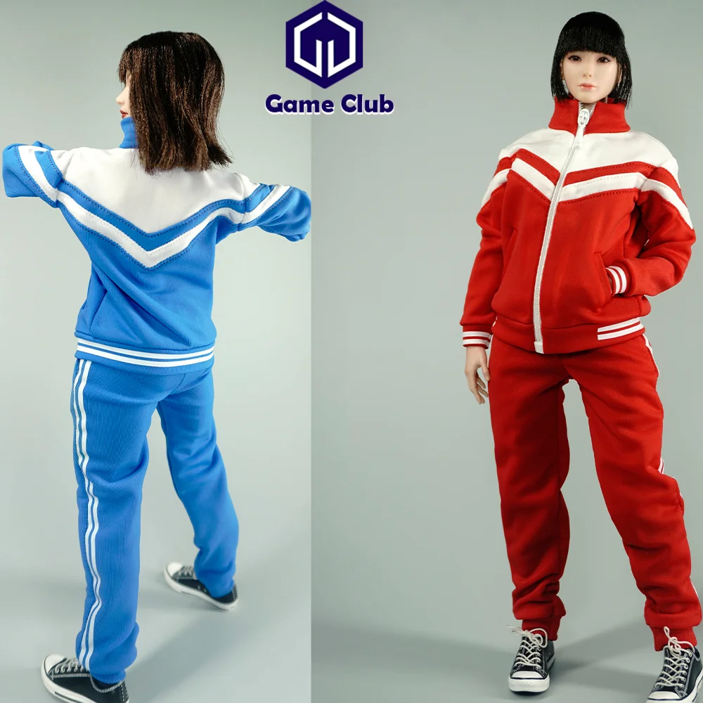 

SA Toys SA042 1/6 Classic Stripe Fashion Red and Blue School Uniform Set Suitable Fit 12inch Male Female Soldiers Action Body