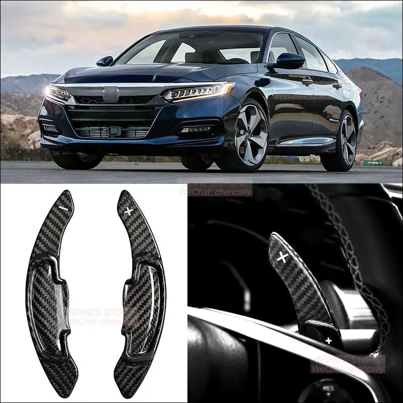 

Car Steering Wheel Carbon Fiber Paddle Shift Extensions Shifter For Honda Accord Auto Interior Accessories Decoration