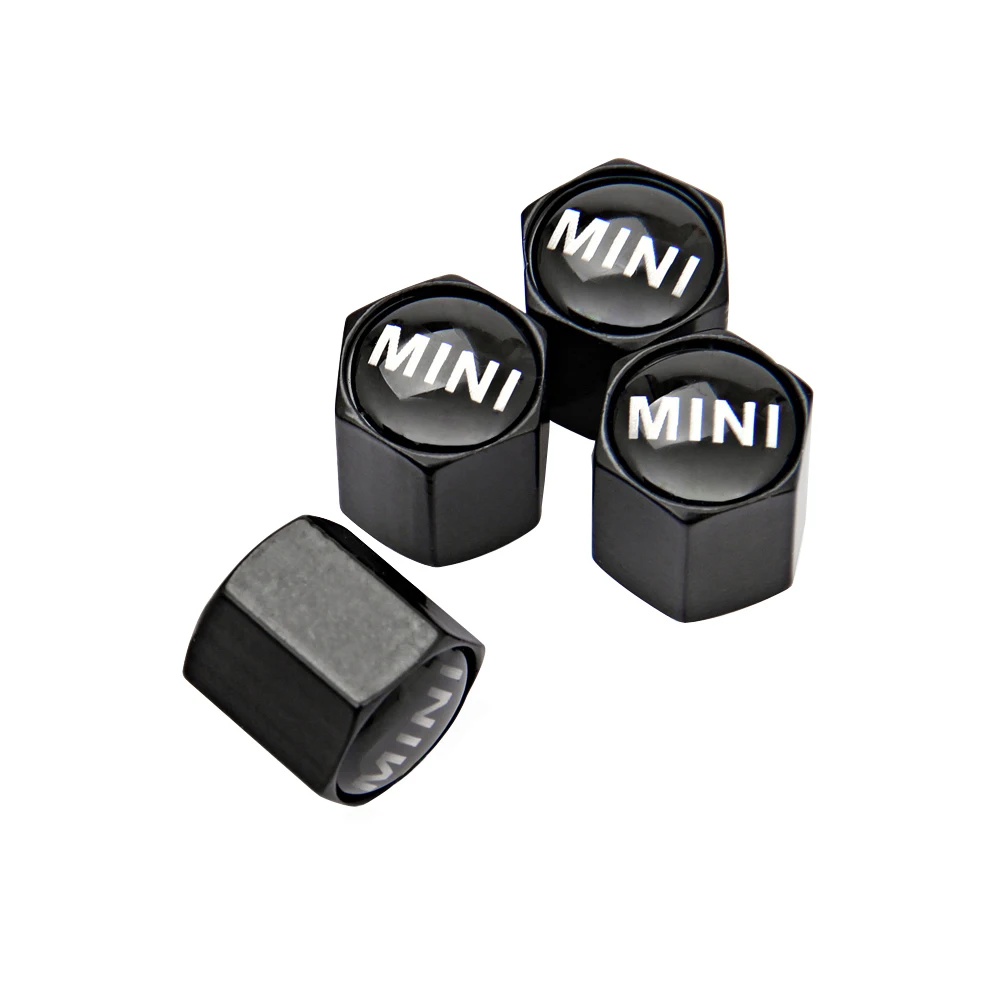 

4 шт. автомобильные металлические колпачки для клапанов колес, герметичный пылезащитный чехол для стержня шины для MINI Cooper One S R50 R53 R56 R60 F55 F56, аксессуары