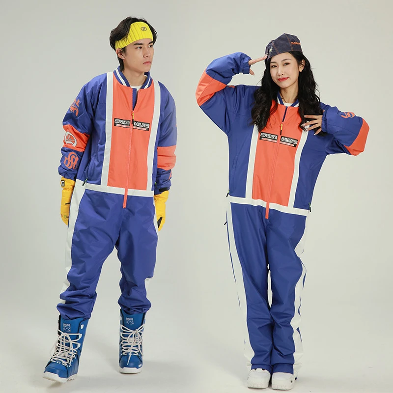 Outdoor Men Women's Snowboard Winter Warm Ski Suit Windproof Waterproof Mountain Rain Jacket Snow Clothing Set New sports style