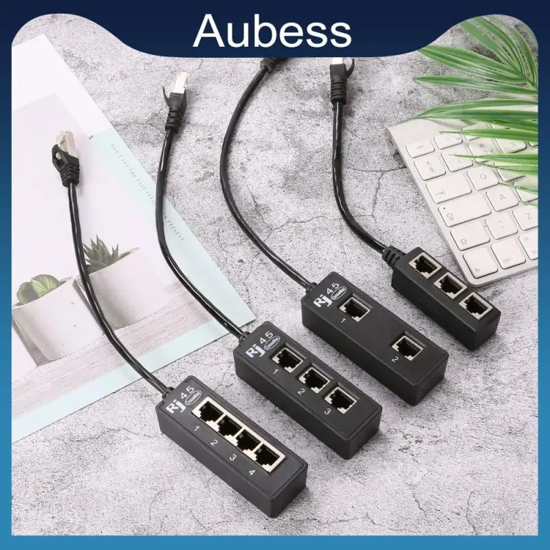 

Portable Ethernet Splitter Cable 1 Male To 4 Female Connector Adapter Signal Transmission Ethernet Cable Splitter Suitable Rj45