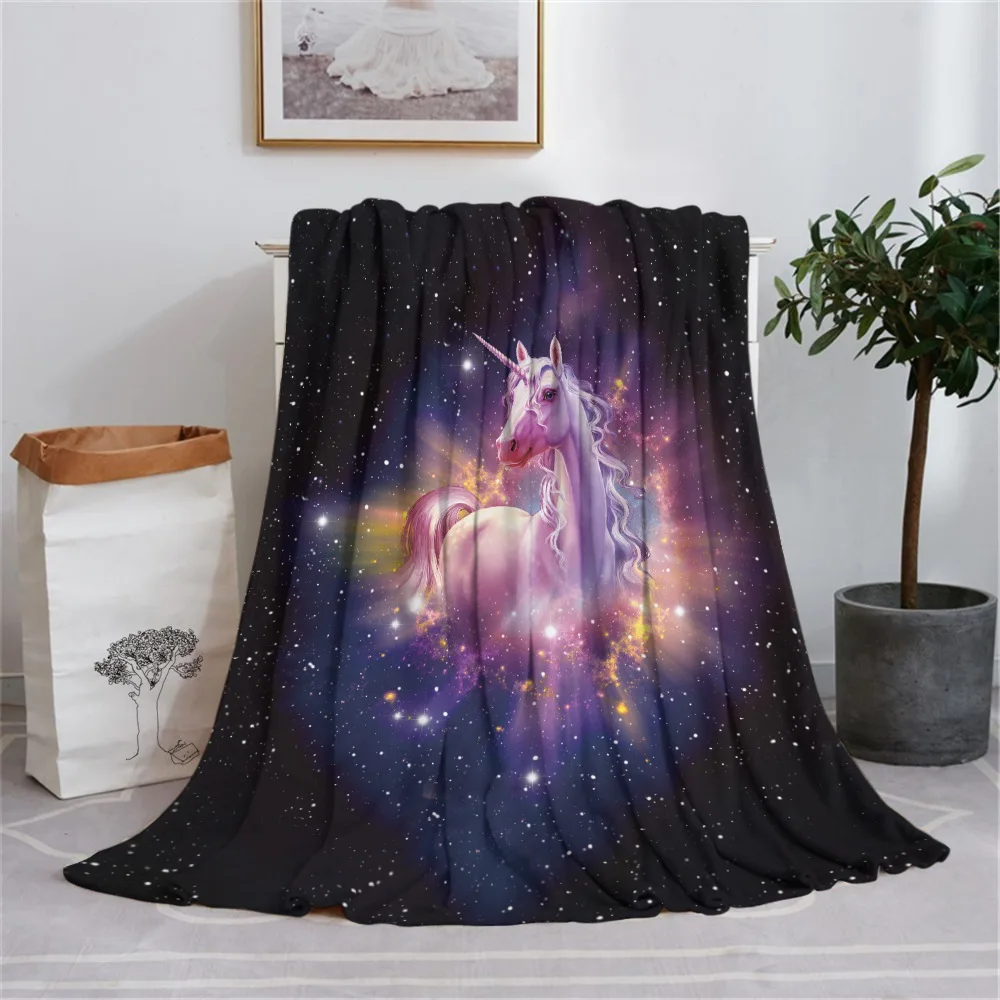 

Northern European Animals Flannel Blanket Soft Warm All Season Throw Blankets for Bedroom Chair Car Sofa Couch Gift Decorative