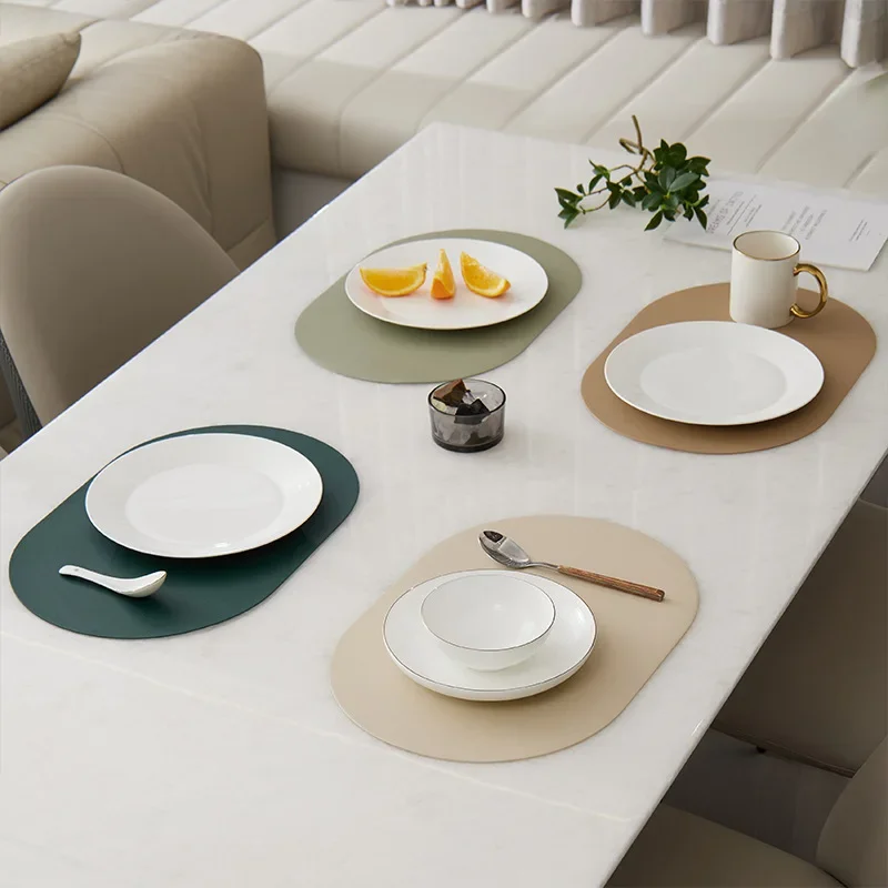 Однотонный коврик для столовых приборов из полуПУ домашнего использования