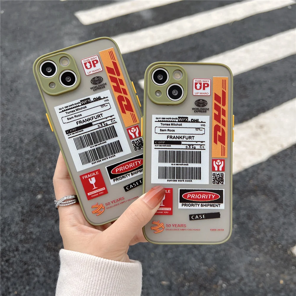 Жесткий чехол DHL на 50-ю годовщину для телефона iPhone 12 11 Pro Max 13 XR X XS чехлы с QR-кодом