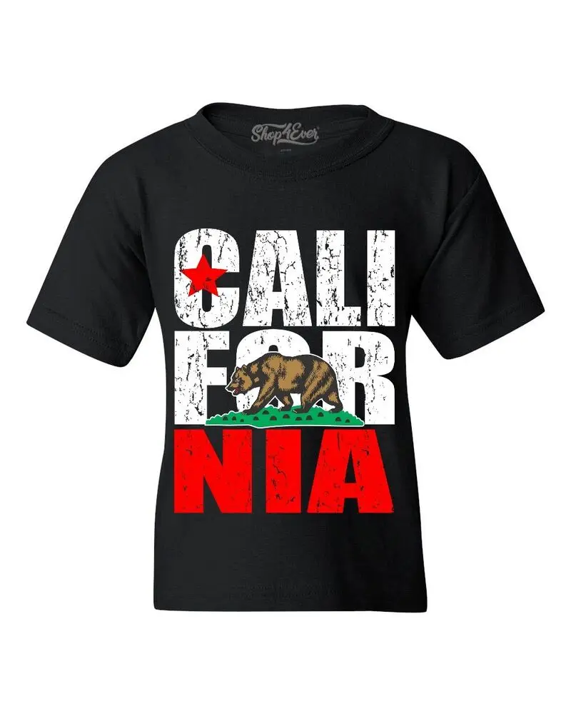 Винтажная Молодежная Футболка Калифорнии медведь State Cali Pride сувенирная футболка